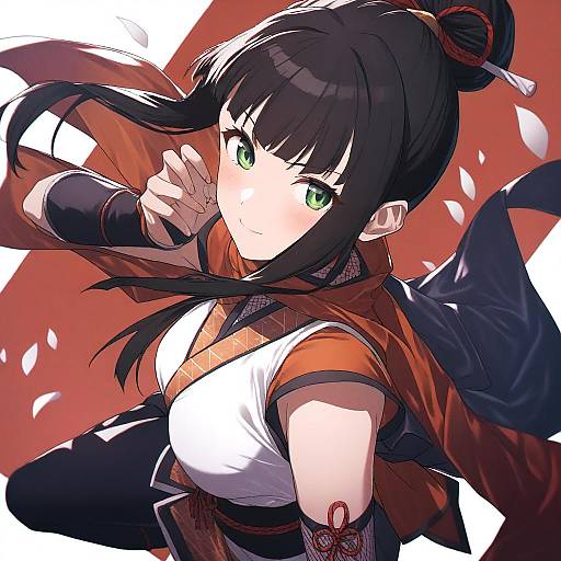 Illustration of Hamaguchi ayame, idolmaster in the style of Ibuki notsu