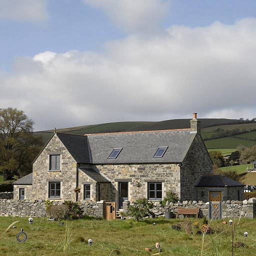 Charming Modern Stone Cottage in Countryside
