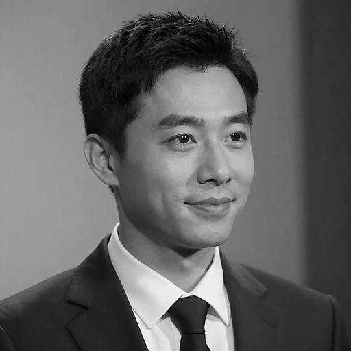 Dramatic Black-and-White Portrait of Man