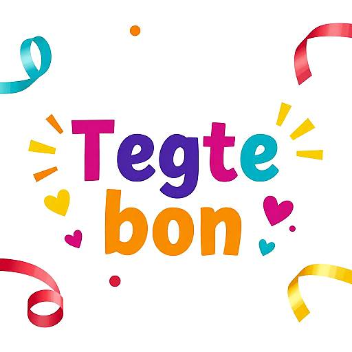 Festive Tegoedbon Design with Joyful Elements