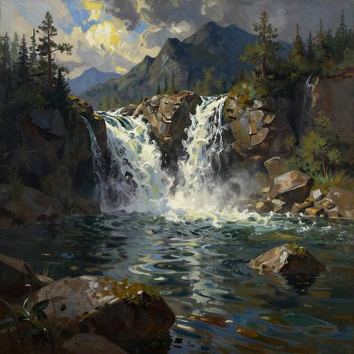 Majestic Photorealistic Landscape Painting