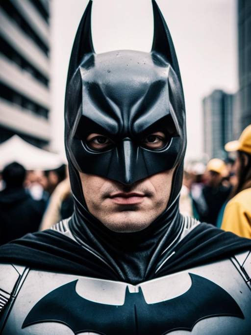 Realistic Batman Cosplay Festival Photography