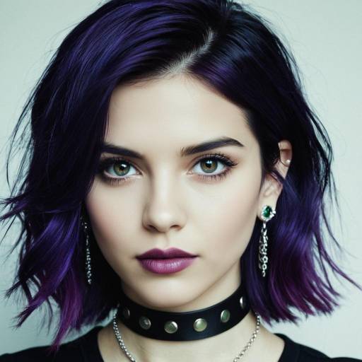 Stylish Vice Unit with Purple Hair
