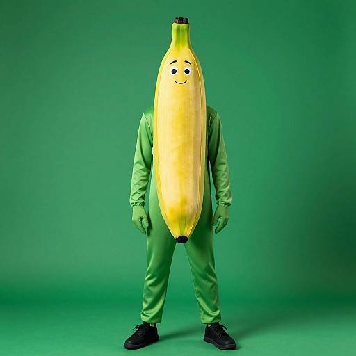 Person in Green Banana Costume