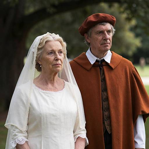 Elegant Couple in Historical Attire