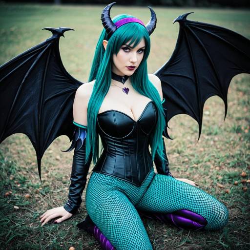 Stunning Morrigan Aensland Cosplay Outfit