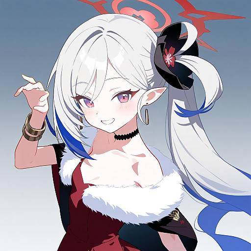 Illustration of Mutsuki (dress) (blue archive), blue archive in the style of Bison cangshu