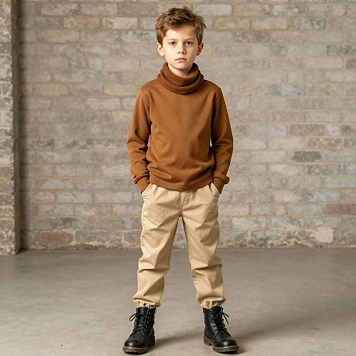 Photorealistic Portrait of a Young Boy