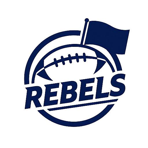 Modern Rebels Football Logo Design