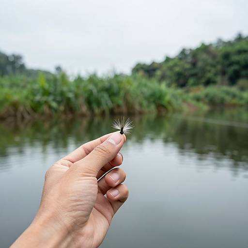 Serene Fishing Connection with Nature
