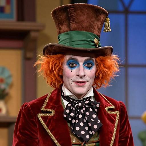 1980s Mad Hatter in BBC Studio