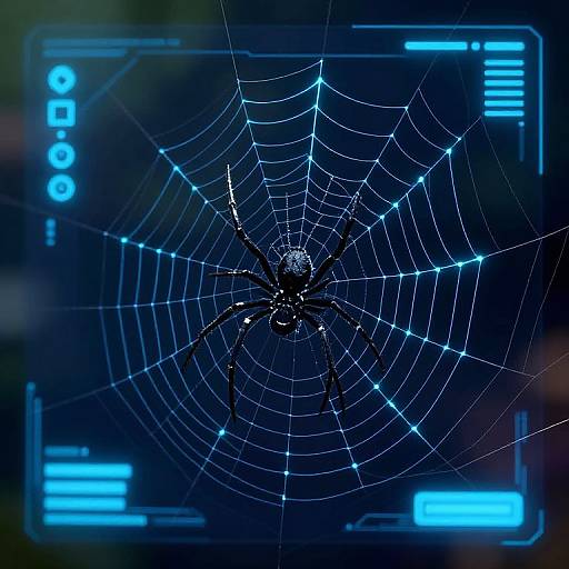 Futuristic Black Widow Web Design
