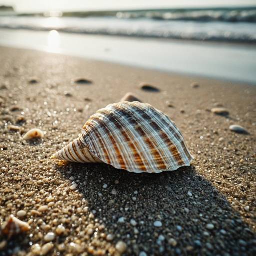 Misty Morning Seashell Macro Photography