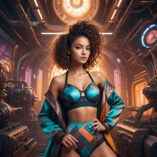 Futuristic High-Fashion Editorial Concept Art