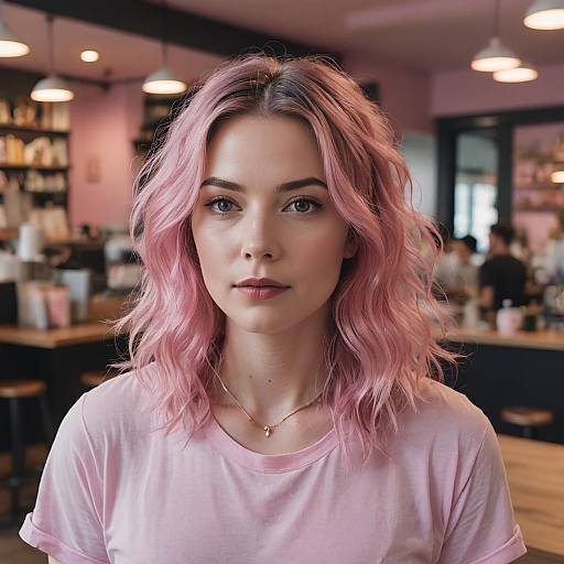 Contemplative Walk in a Coffee Shop