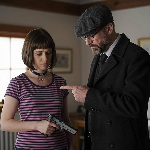 Tense Standoff Between Two Characters