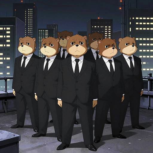 Weasel Spy Squadron in Manga Style