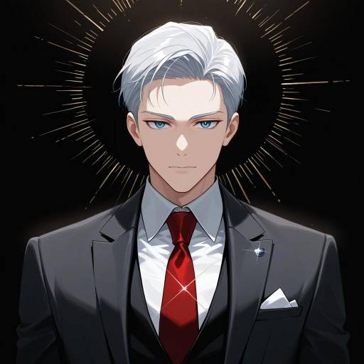 Sophisticated Senior in Formal Attire Sophisticated Senior in Formal Attire