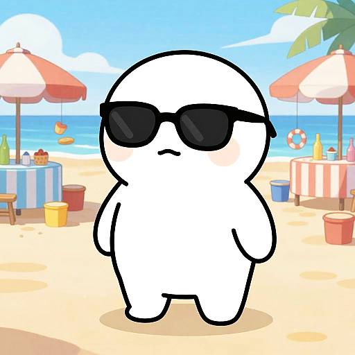 Jean-Paul Sartre Wojak Beach Party