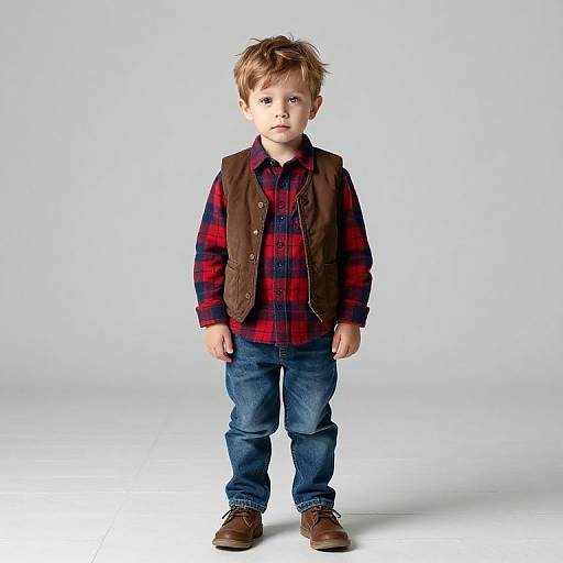 Casual Portrait of Young Boy