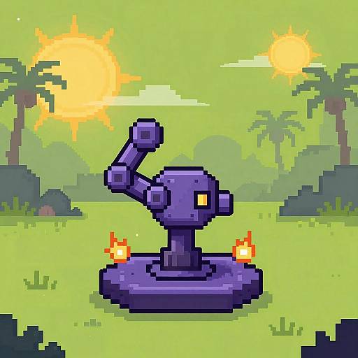 Retro Pixel Biomechanical Armory Platform