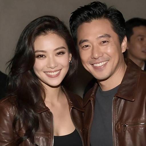 Warm Indoor Portrait of Smiling Couple