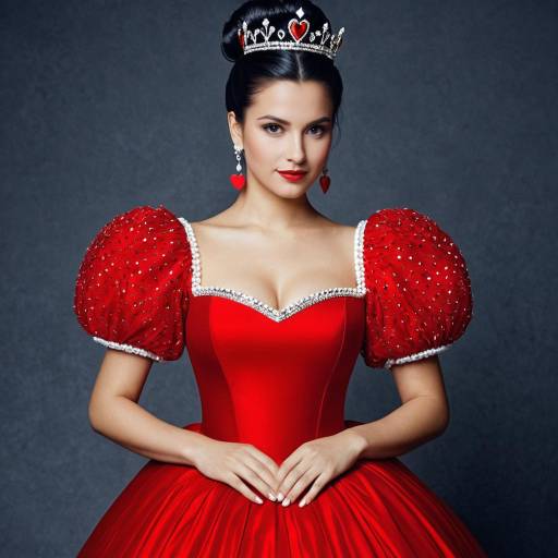 Queen of Hearts in Red Dress