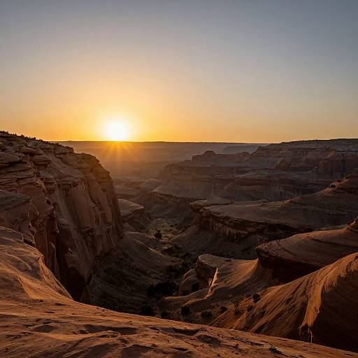 Golden Glow Over Rugged Canyon