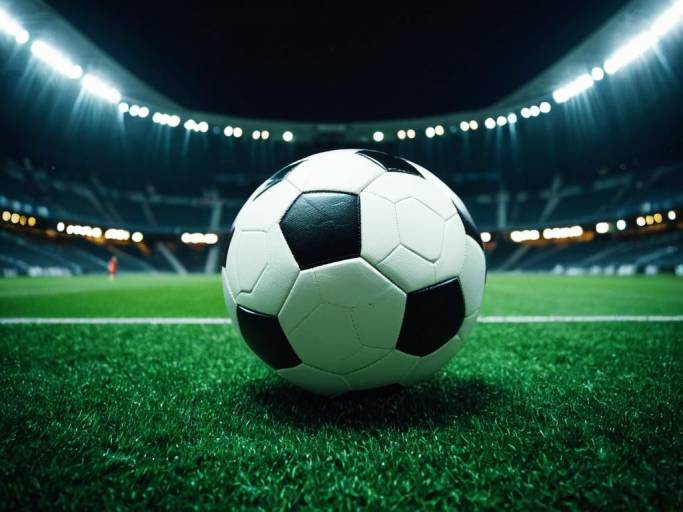 Vibrant Soccer Field Wallpaper Design
