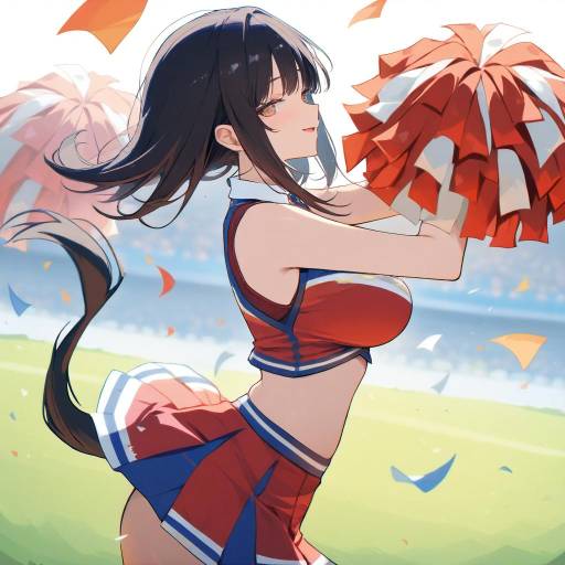 Cheerleader Marin Kitagawa in Action