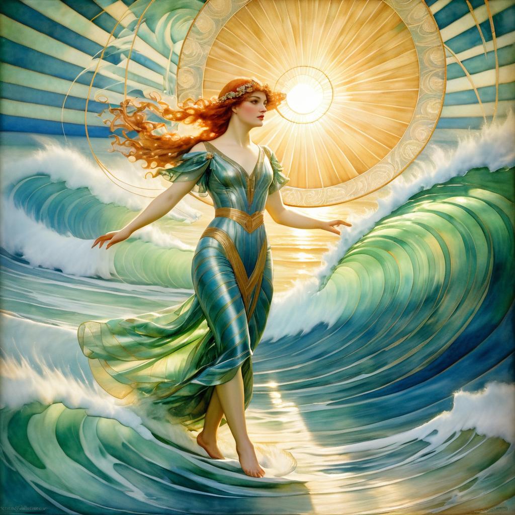 Dreamweaver of the Ocean in Art Deco