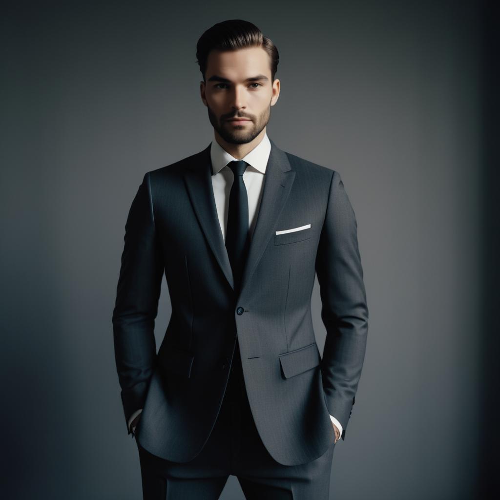 Stylish Man in Tailored Suit Photography