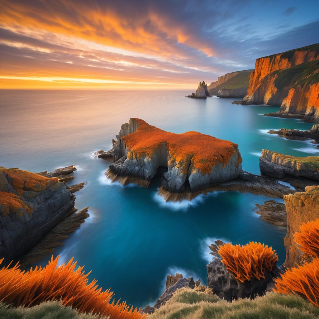 Breathtaking Coastal Sunrise Landscape