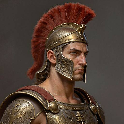 Fierce Spartan Hoplite Portrait