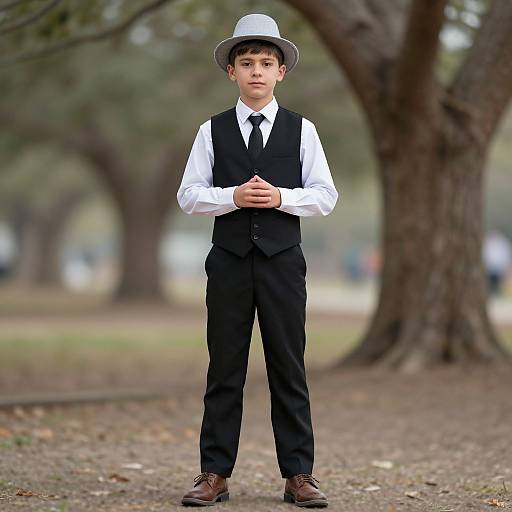 Realistic Boy in Popular Purim Costume