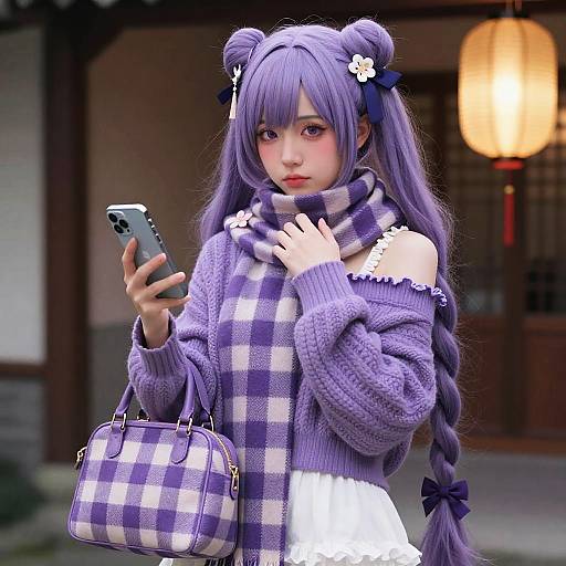 Keqing's Stylish Lantern Rite Portrait