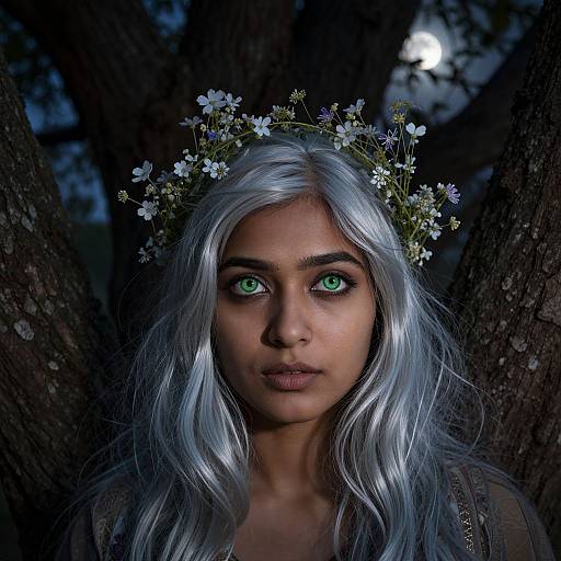 Enigmatic South Asian Woman Portrait