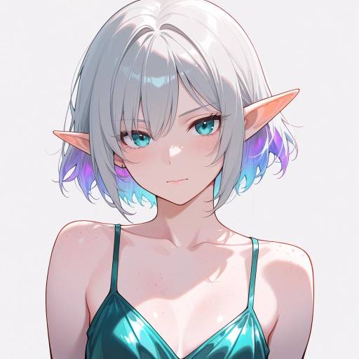 Ethereal Elf Girl with Iridescent Skin Ethereal Elf Girl with Iridescent Skin