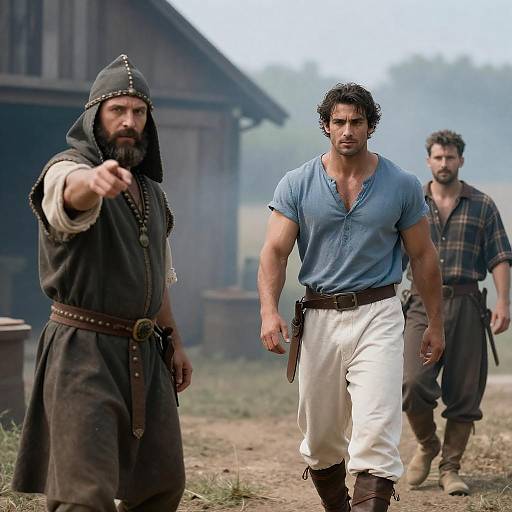 Three Men in Rustic Smoke