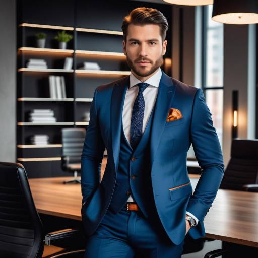 Elegant Man in a Stylish Office