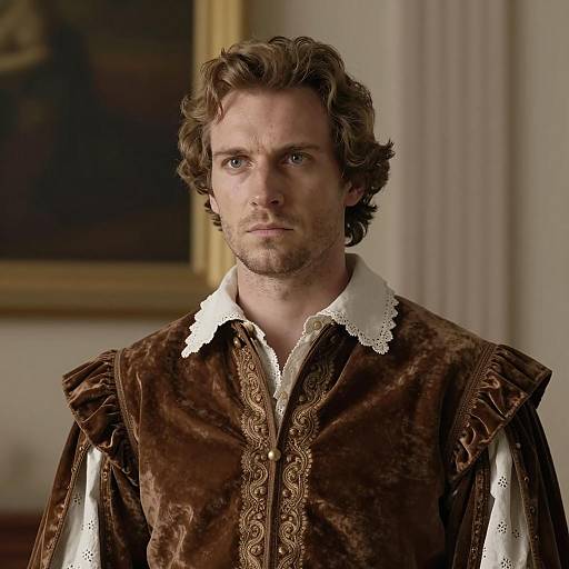 17th Century Man in Renaissance Velvet Costume