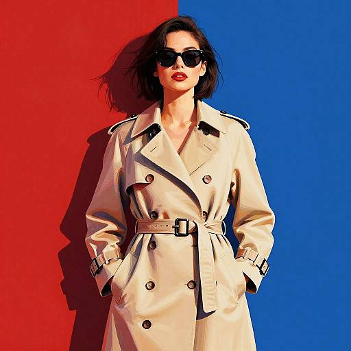 Confident Woman in Pop-Art Style