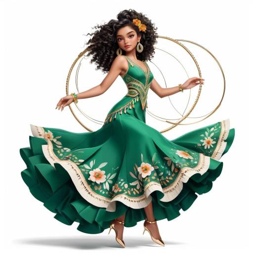 Charismatic Girl with Untamed Curls