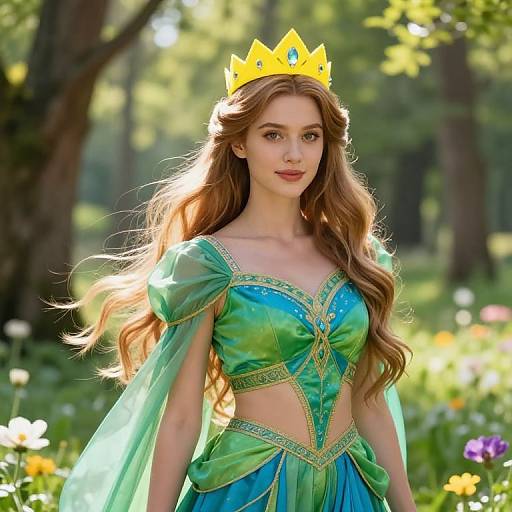 Regal Forest Maiden with Crown