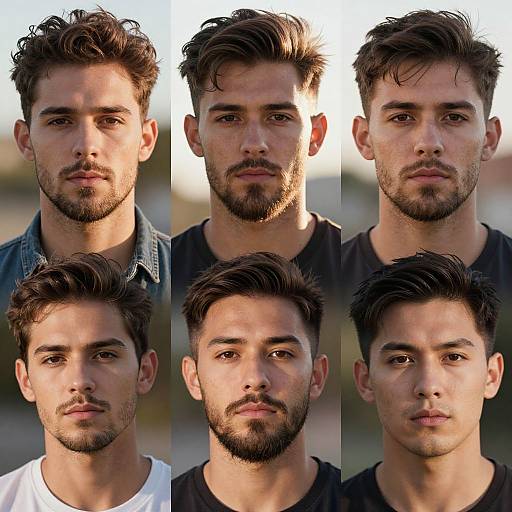 Diverse Male Models Goatee Styles
