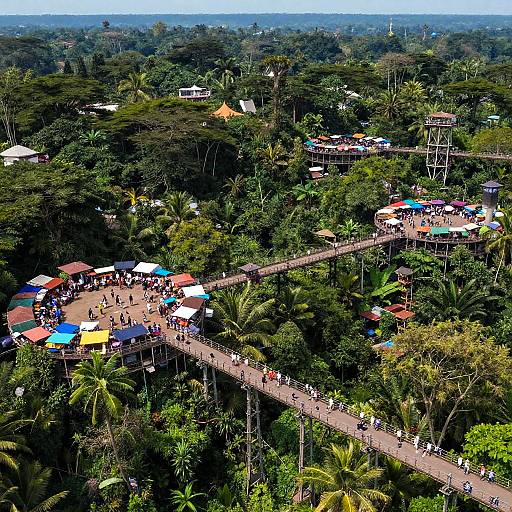 Fantasy Jungle Canopy Trading Hub