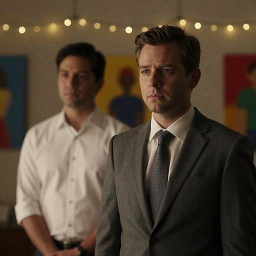 Serious Discussion in a Dim Room