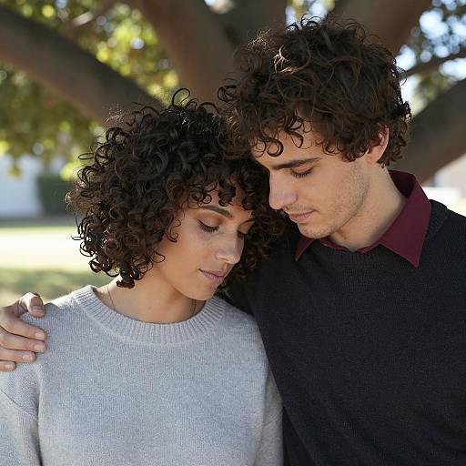 Intimate Moment in Nature's Embrace