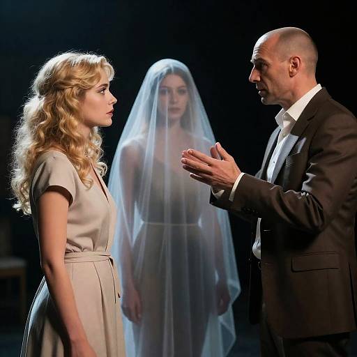 Mysterious Encounter in Dim Light