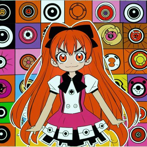Illustration of Akazutsumi momoko, powerpuff girls z in the style of Arizuka (catacombe)